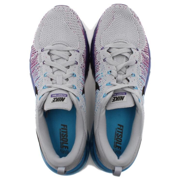 Кроссовки Nike Flyknit Air Max Purple Vivid Blue, фиолетовый — фото 4