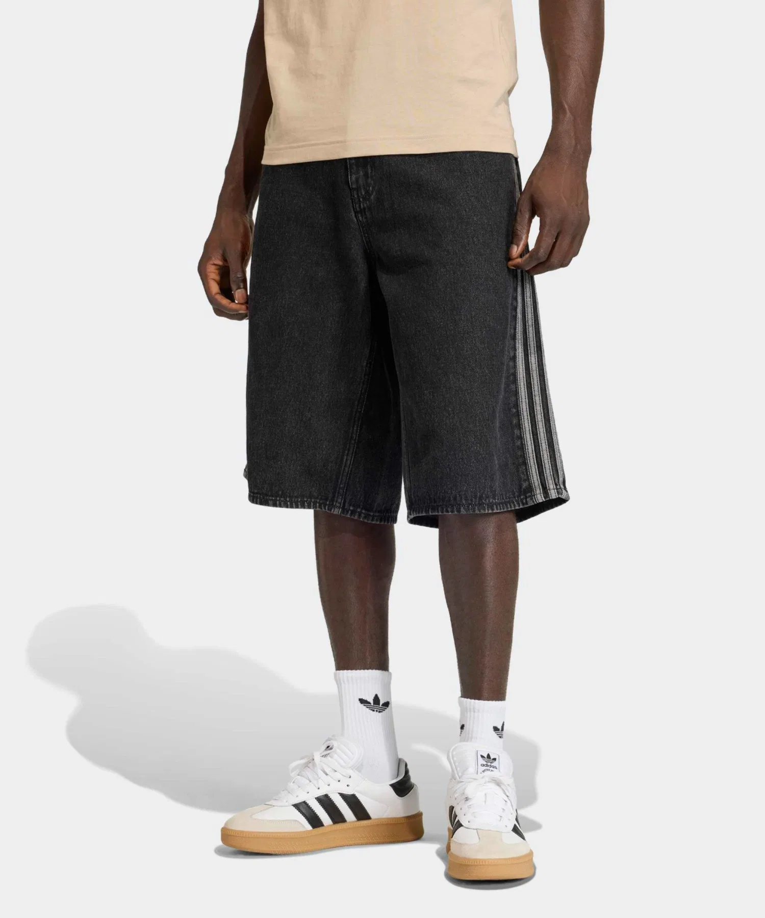 Джинсовые шорты adidas Side Stripe Denim Half Pants Jeans Shorts Весна/Лето 2026 — фото 3