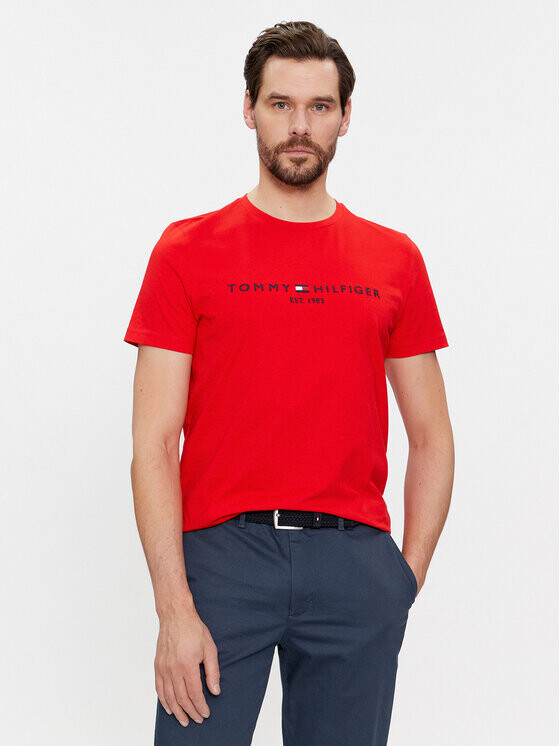 

Футболка узкого кроя Tommy Hilfiger, красный