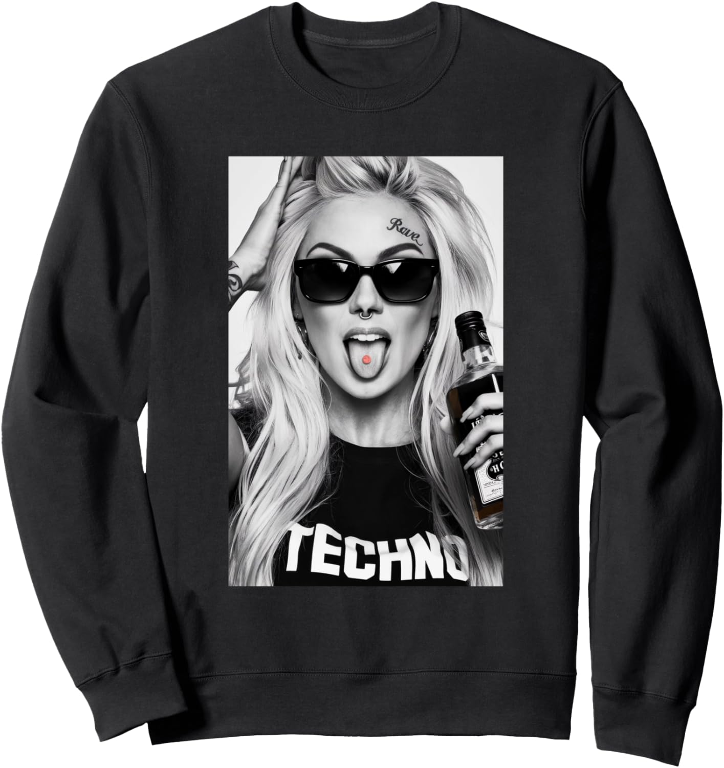 

Толстовка с изображением блондинки в стиле техно для рейв-фестиваля, черная Mytechnoshirts, Черный, Толстовка с изображением блондинки в стиле техно для рейв-фестиваля, черная Mytechnoshirts