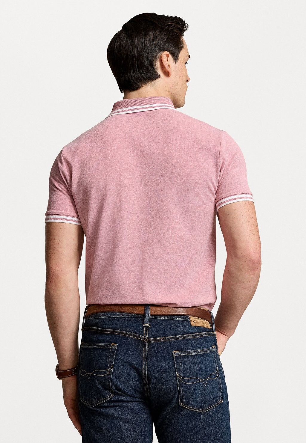 

Рубашка поло CUSTOM SLIM FIT STRETCH MESH POLO SHIRT Ralph Lauren, розовый