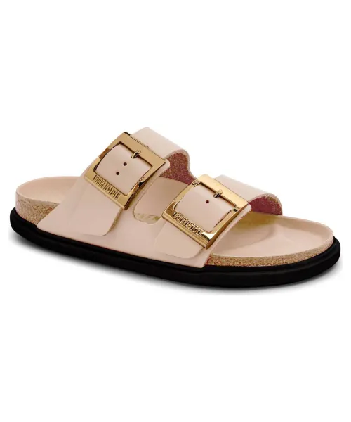 Кожаные тапочки Arizona Lena Narrow fit Birkenstock, бежевый