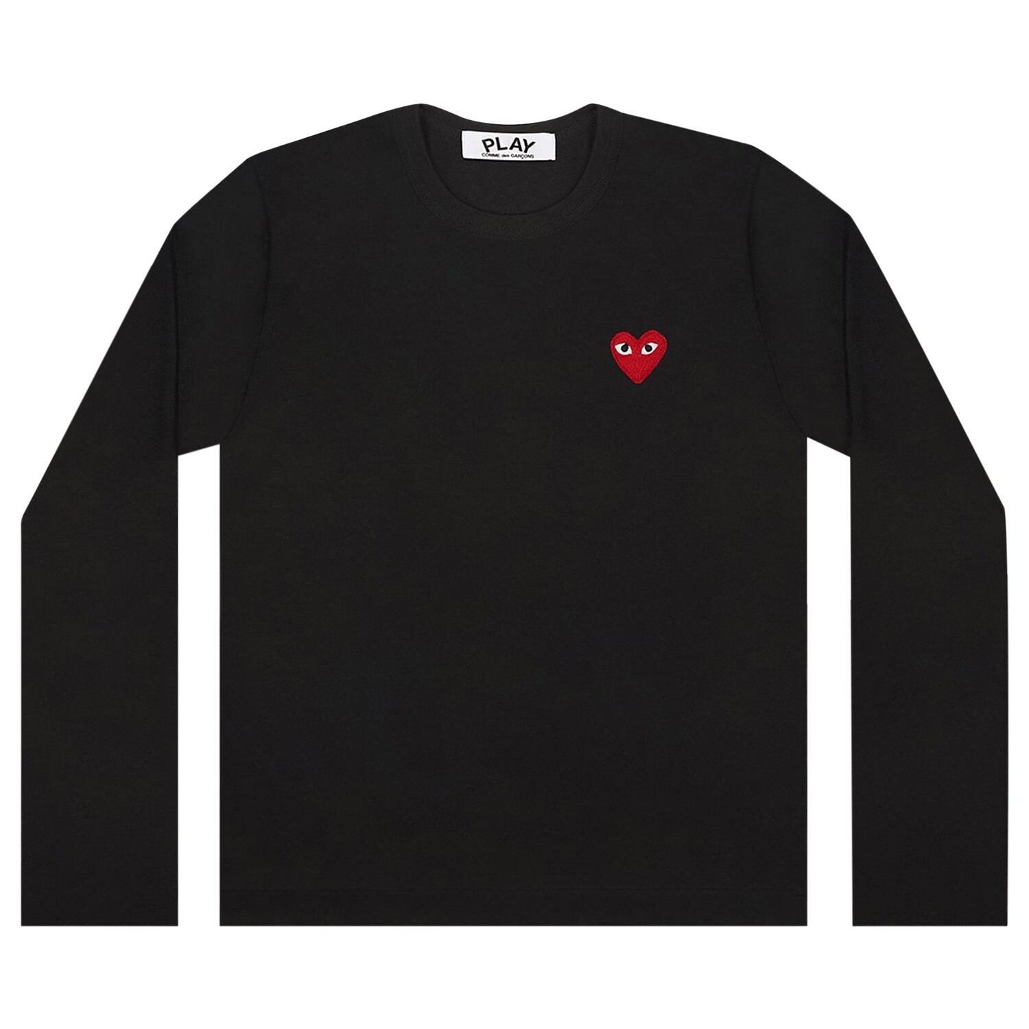 

Футболка с длинными рукавами Comme des Garçons PLAY Small Heart, цвет Черный