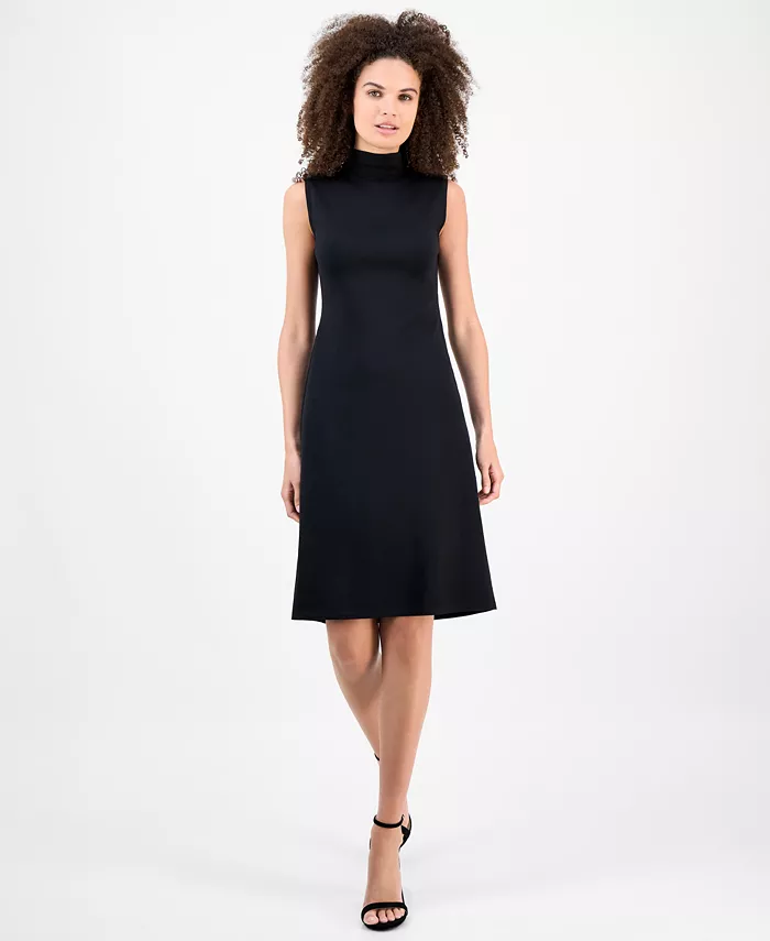 

Женское роскошное платье-свитер Anne Klein, черный