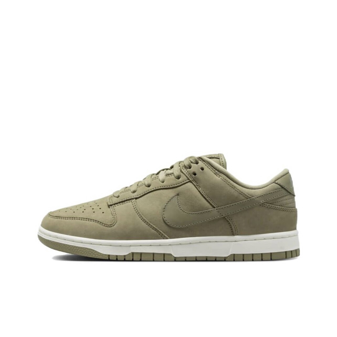 

Кроссовки Nike Dunk Skateboard Shoes Women's Low-Top White/Olive Green