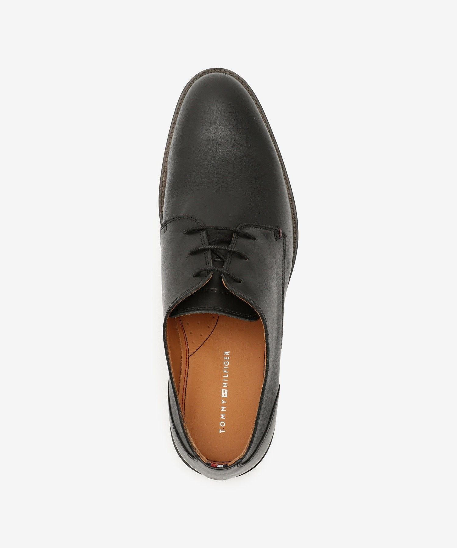 (M) Кожаные туфли TOMMY HILFIGER, Black — фото 4
