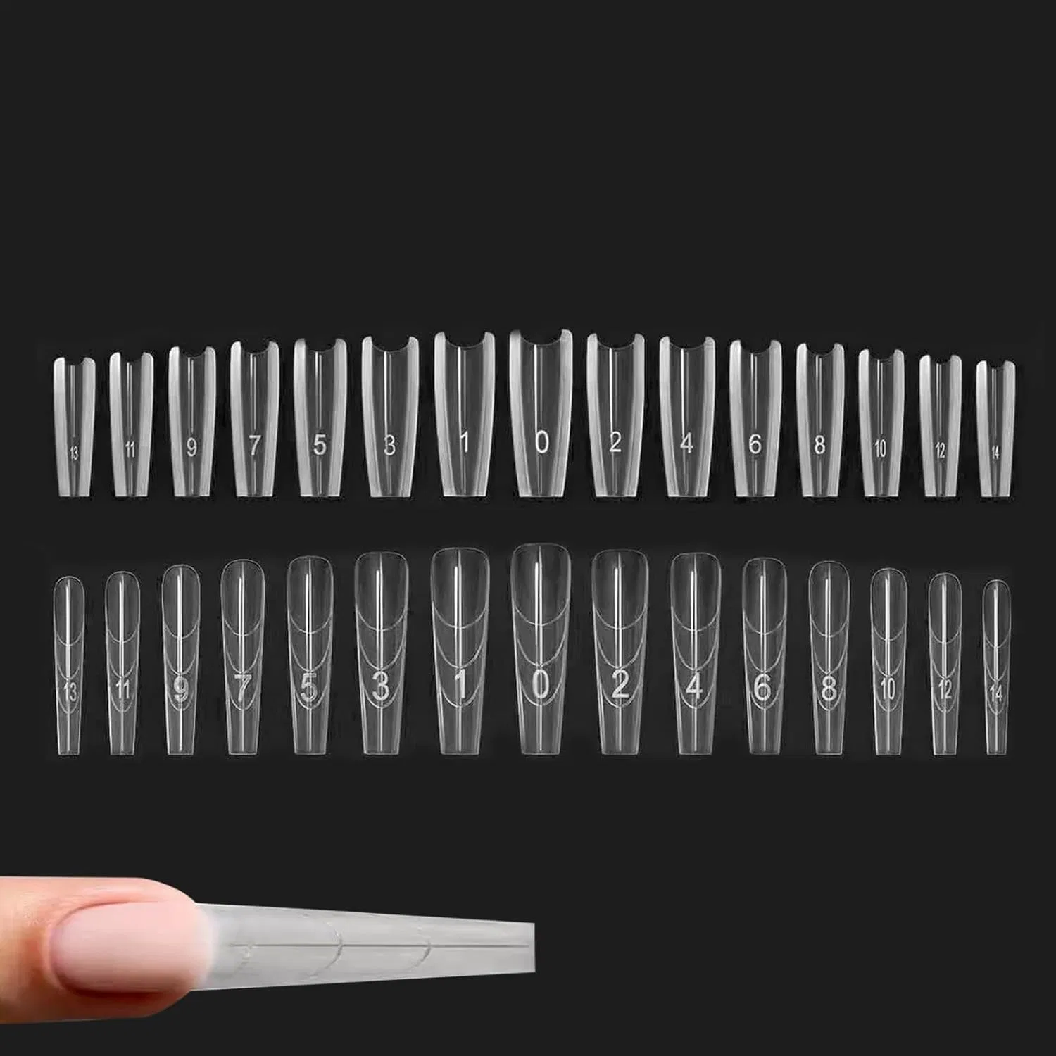 Двойные формы для наращивания ногтей Sandwich Dual Nail Form, 240 шт. Generisch, A