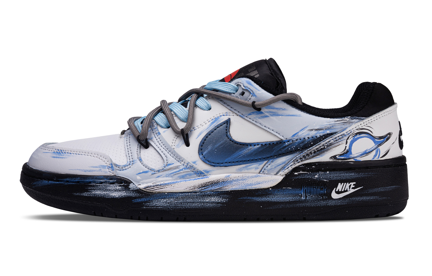 

Полноразмерные кроссовки для скейтбординга Full Force Pursue Stars, устойчивые к истиранию, мужские Nike, светло-серый