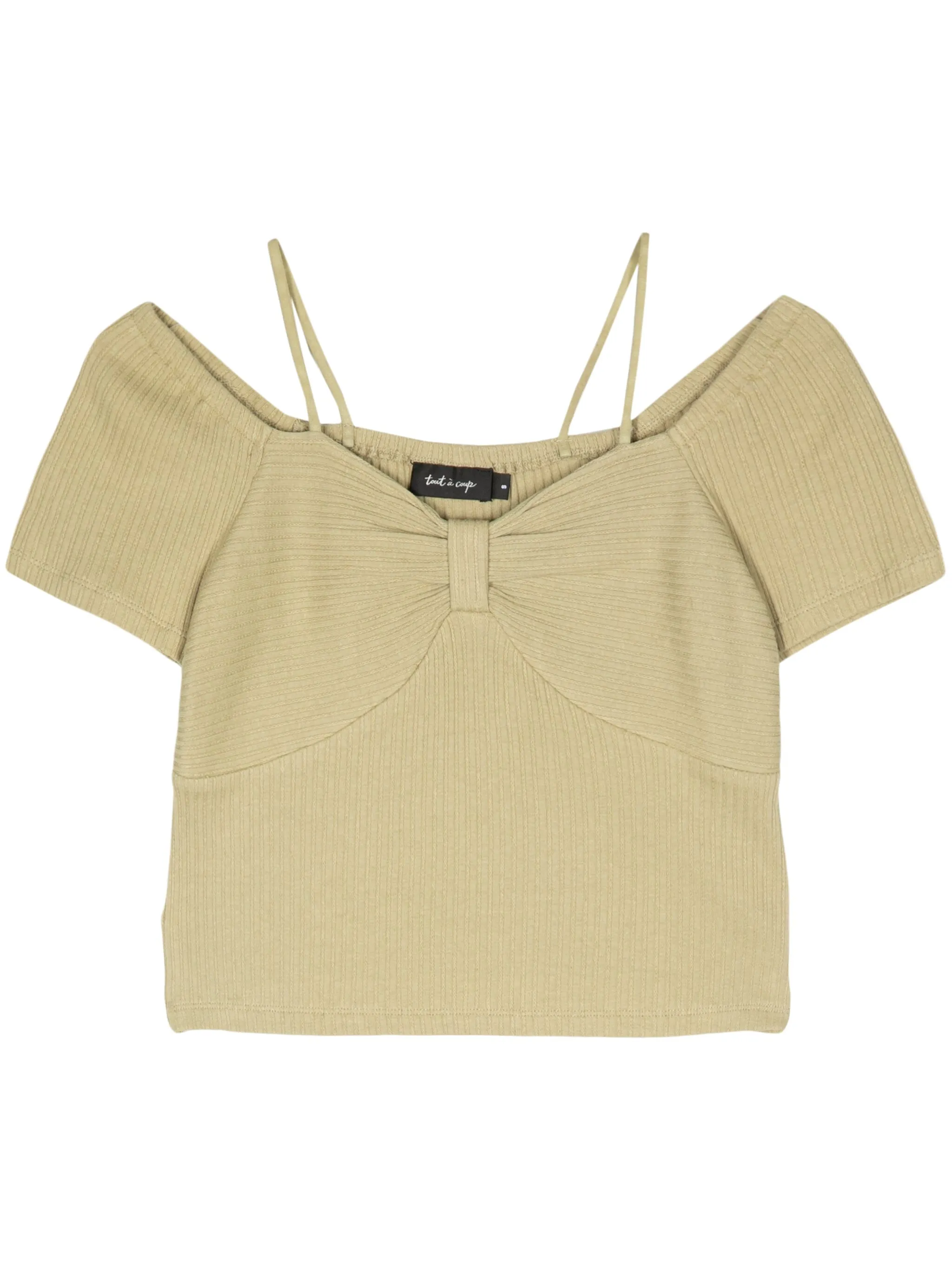 

Укороченный топ со сборками Tout A Coup, зеленый