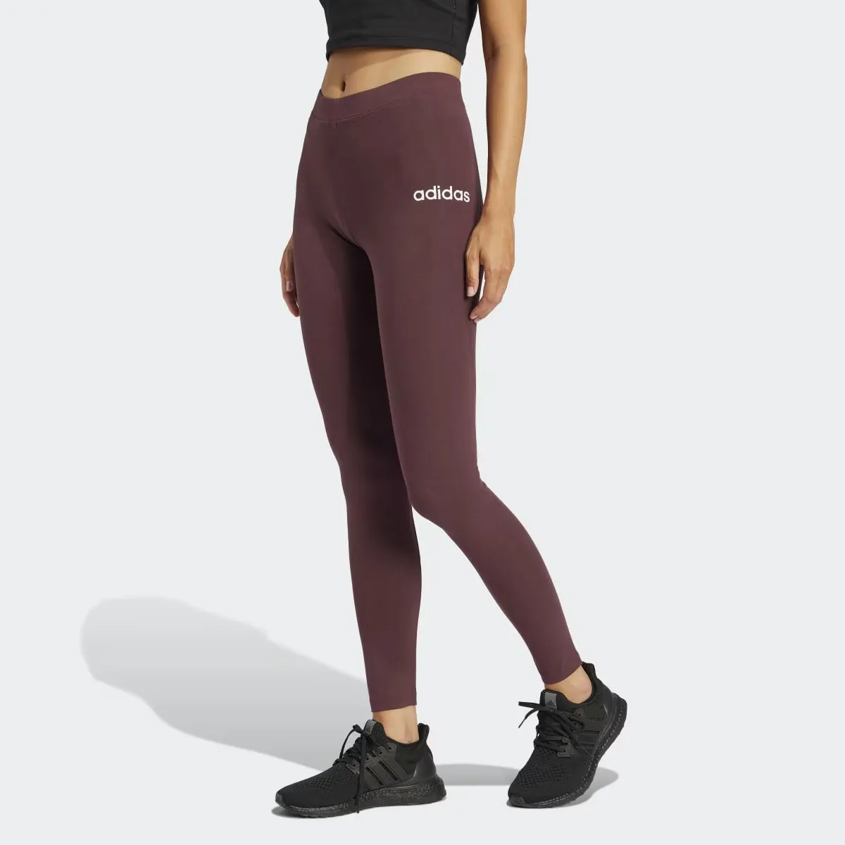 

Essentials Линейные хлопковые женские леггинсы Adidas, красный