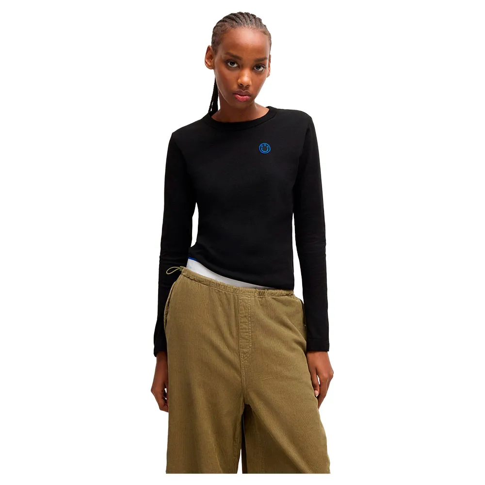 

Лонгслив HUGO BLUE Daliria 10258980, черный