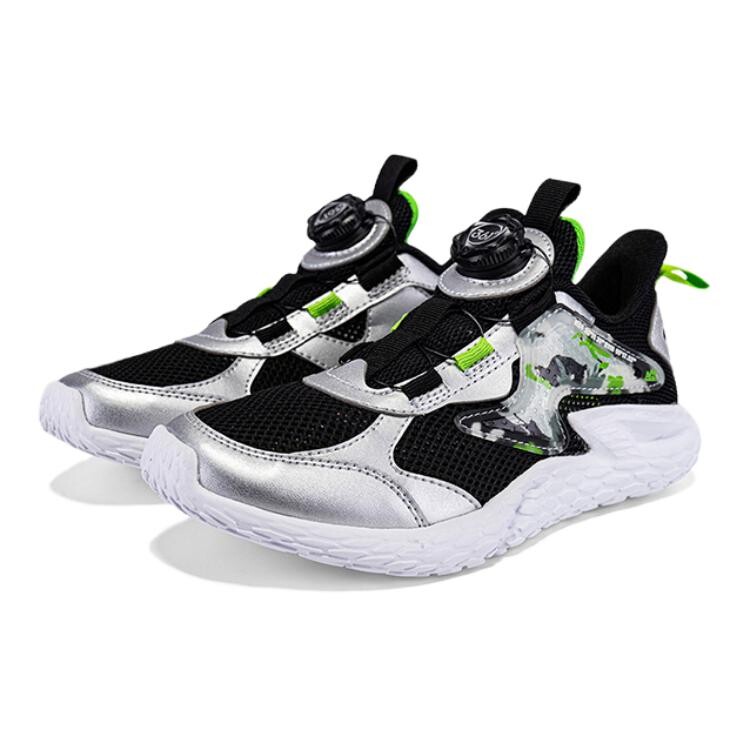 Детские сандалии для начальной школы 361°Kids, цвет Silver/Carbon Black/Fluorescent Grass Green — фото 3