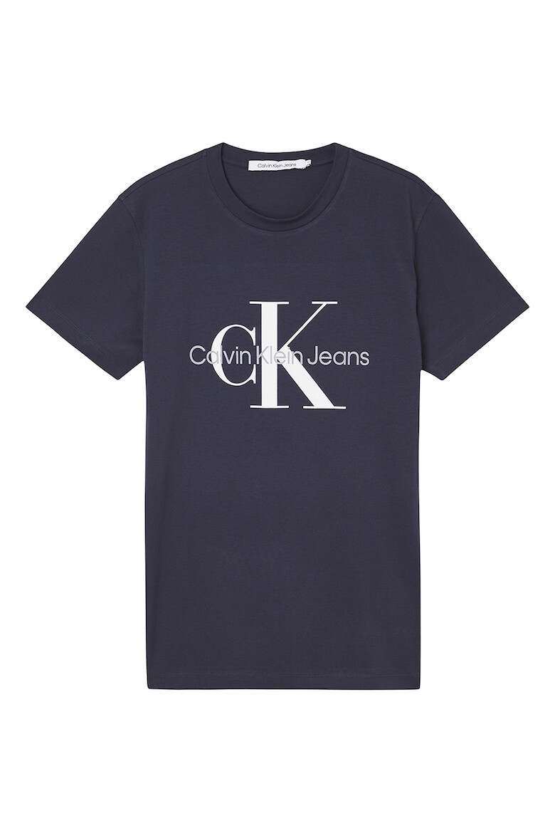 

Футболка с овальным вырезом и логотипом Calvin Klein Jeans, белый