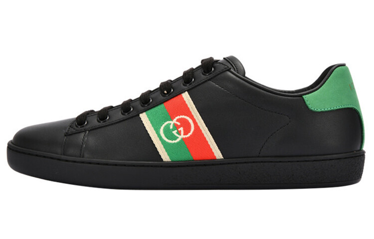 Кроссовки GUCCI Ace Elastic Web Interlocking GG Black