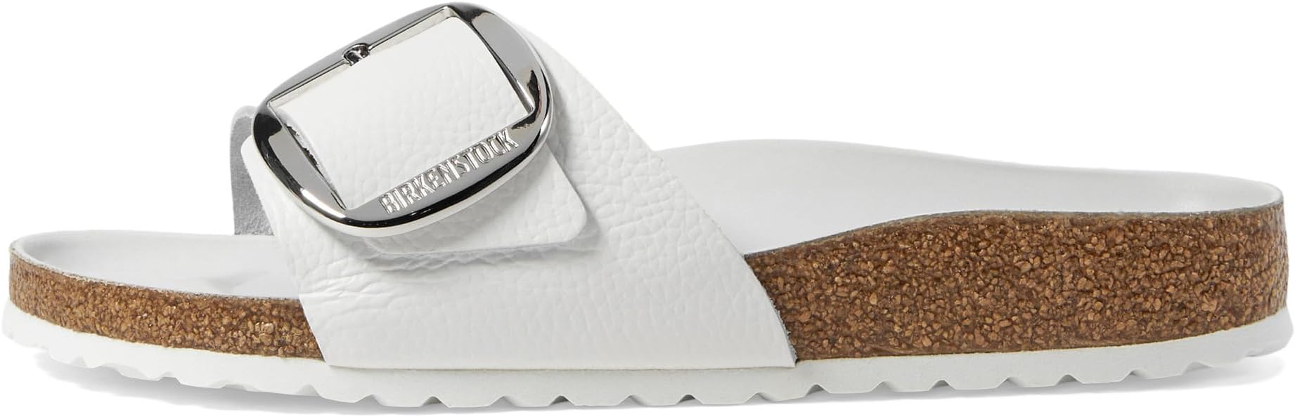 Сандалии Birkenstock Madrid Big Buckle - Leather, White Leather — фото 4