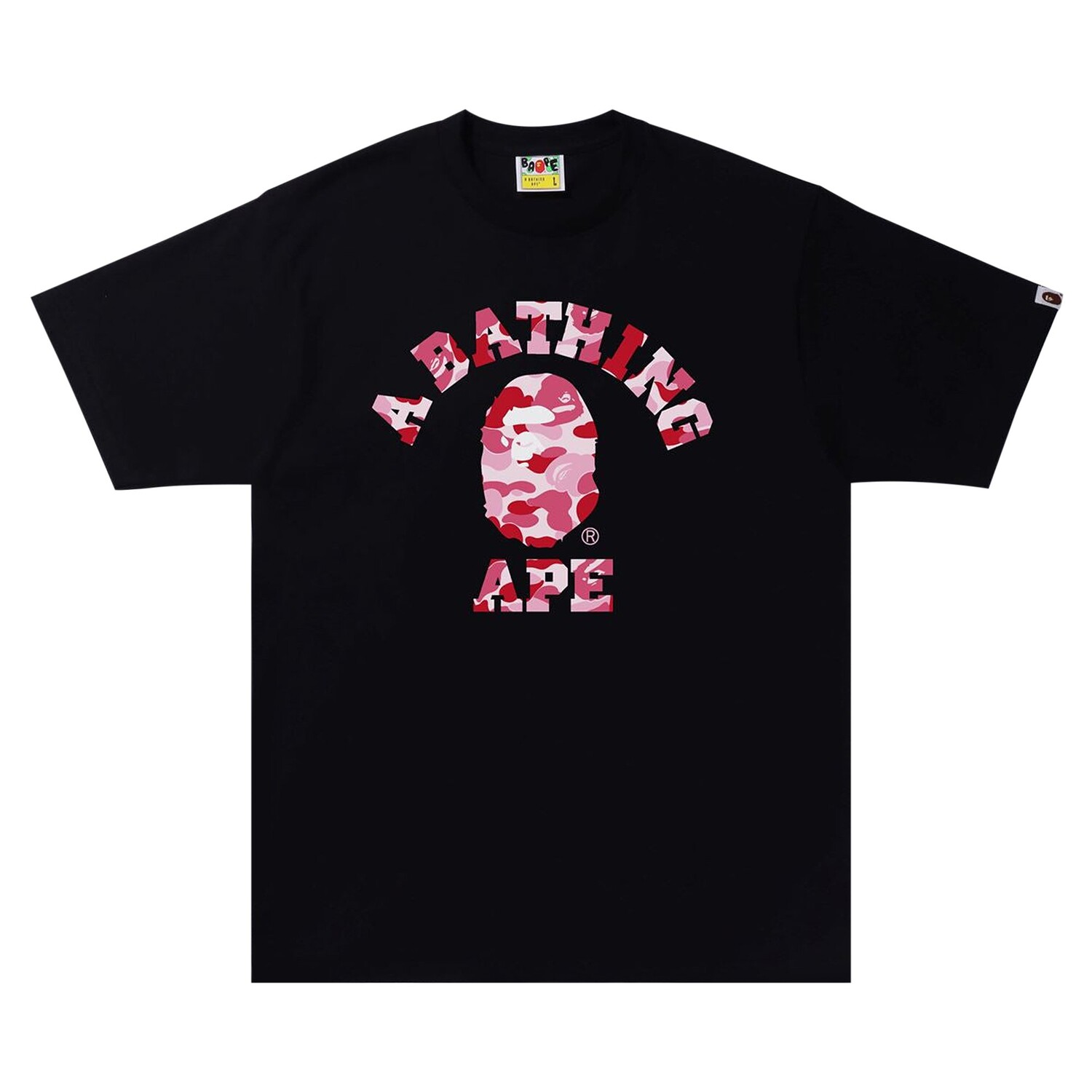 

Камуфляжная футболка BAPE ABC Черный/Розовый