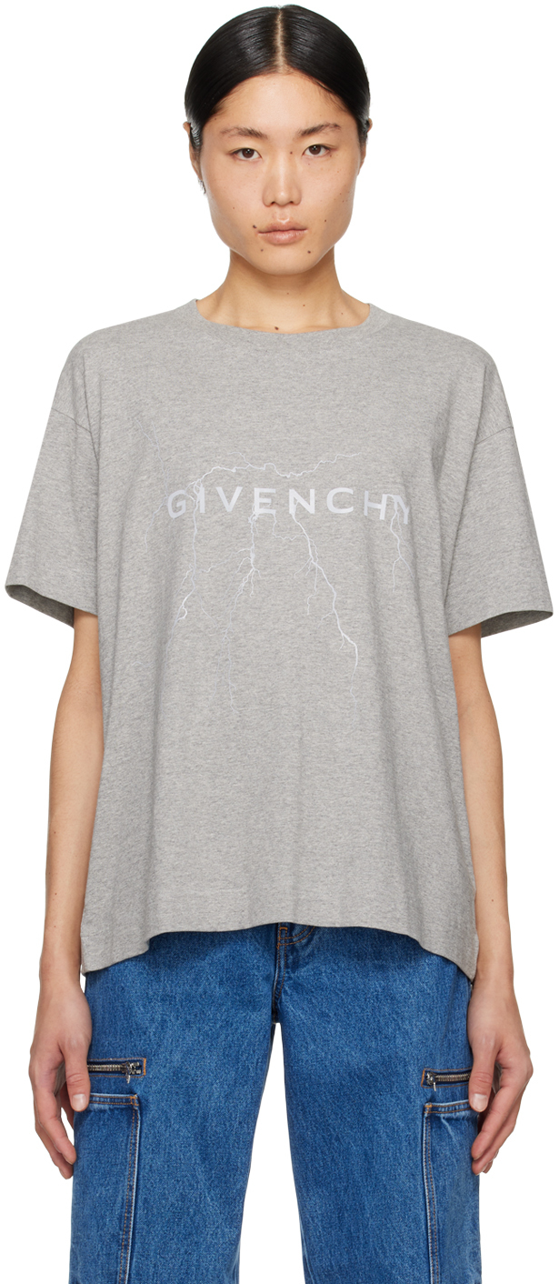 

Серая свободная футболка Givenchy