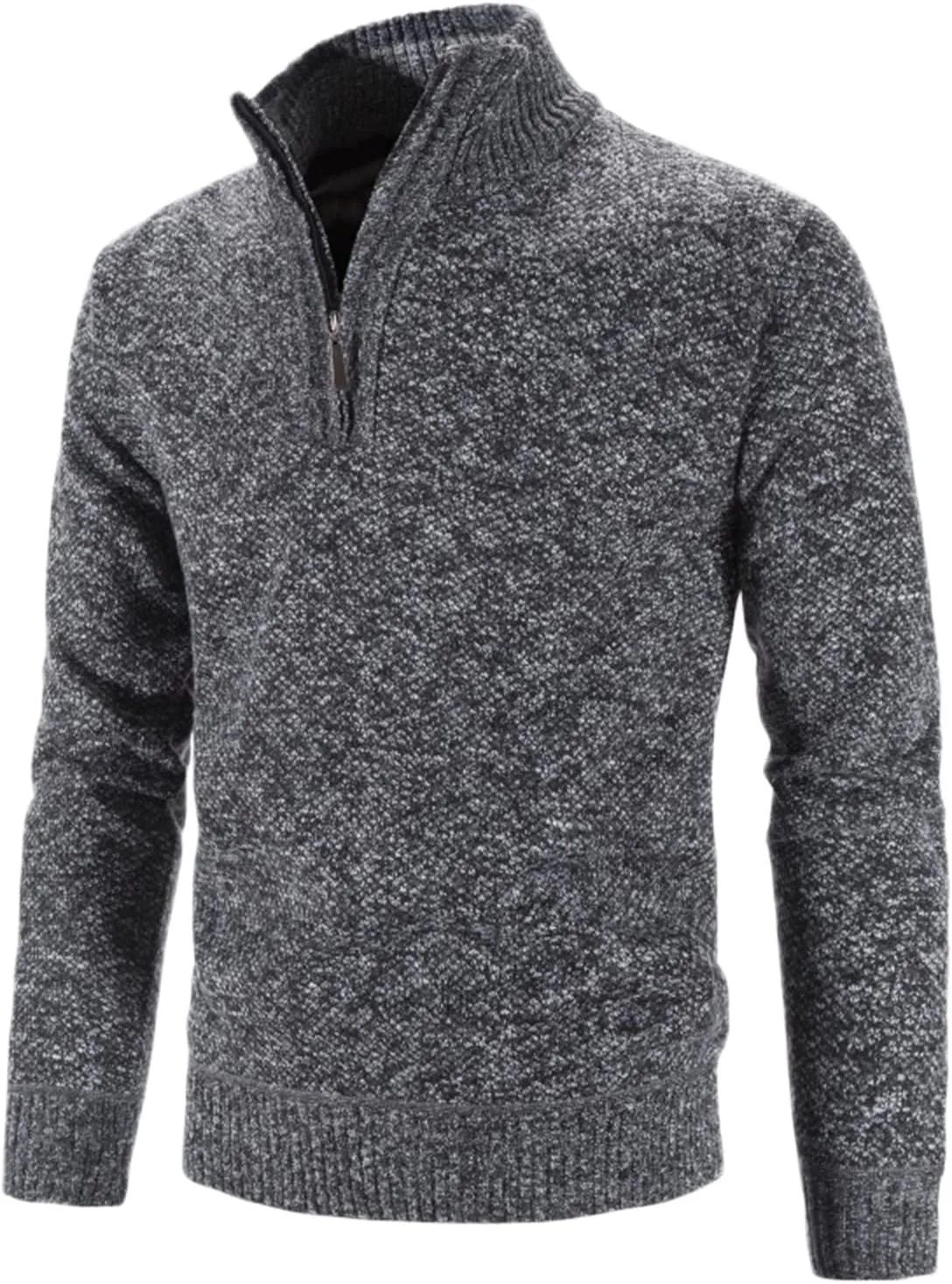 Толстовка Quarter Zip с воротником-стойкой, флисовая подкладка — фото 3