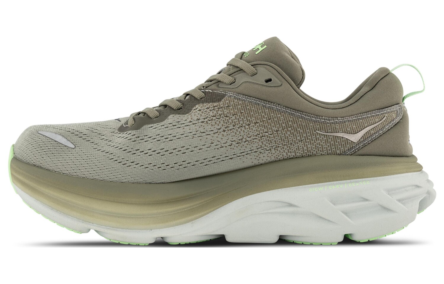 

Кроссовки Bondi 8 женские с низким верхом Dusty Green Hoka One One
