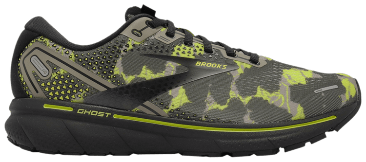 

Кроссовки Brooks Ghost 14 'Camo - Lime Punch Black', зеленый