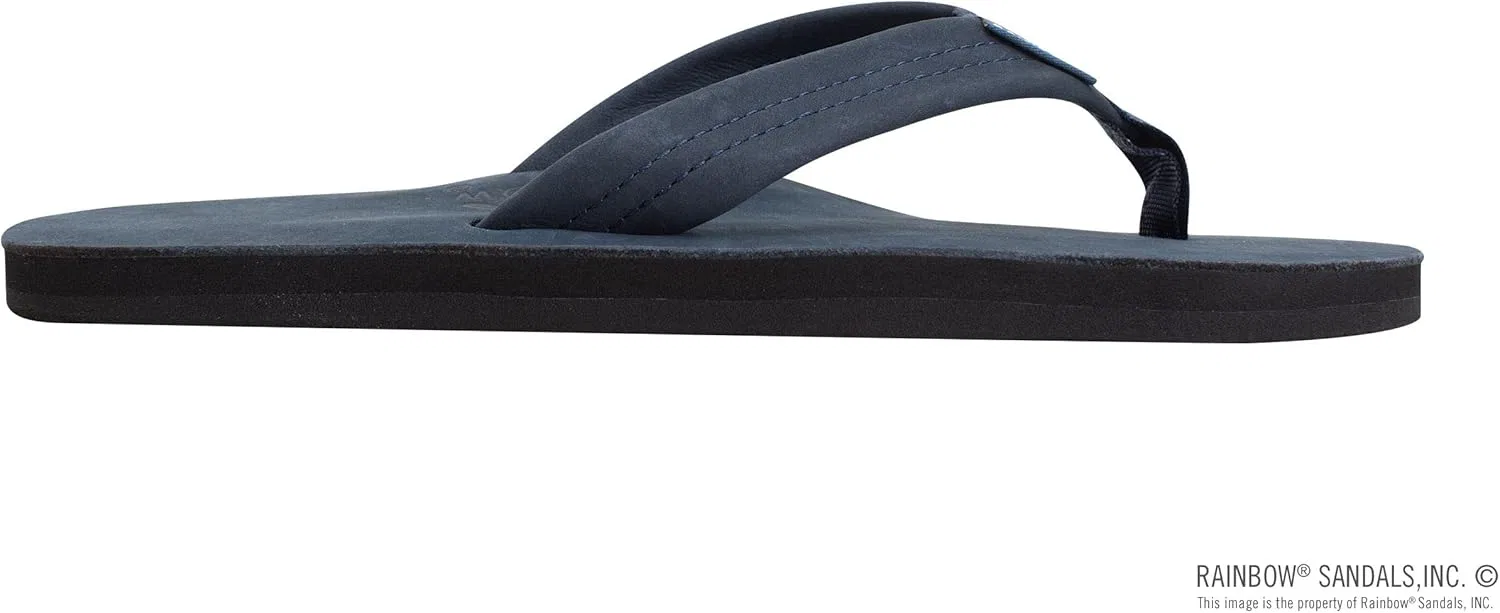 Мужские сандалии Rainbow из двухслойной кожи с поддержкой свода стопы Rainbow Sandals, Navy — фото 4