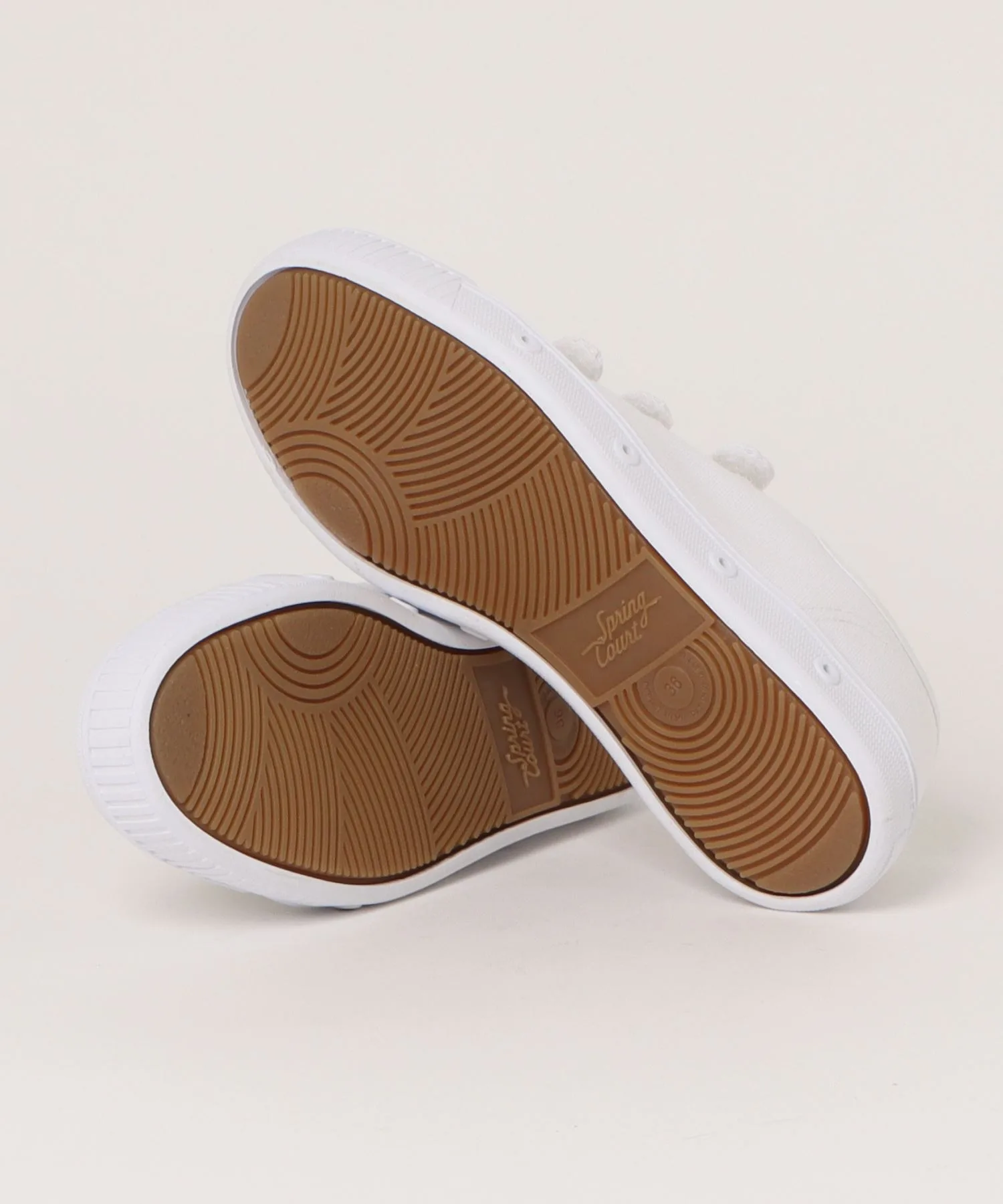 Унисекс кеды из канваса Spring Court G2 SCRATCH WHITE GVS/N-1001 белые — фото 3