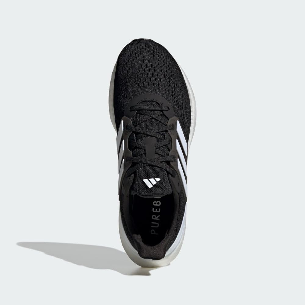 Мужские кроссовки Adidas Pureboost 23, белый/черный — фото 4