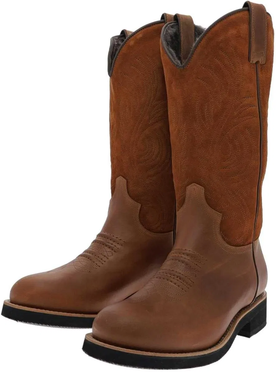 FB Fashion Boots Мужские ковбойские ботинки Зимние ботинки Catle-C для верховой езды в стиле вестерн Мужские зимние ботинки Коричневые — фото 2