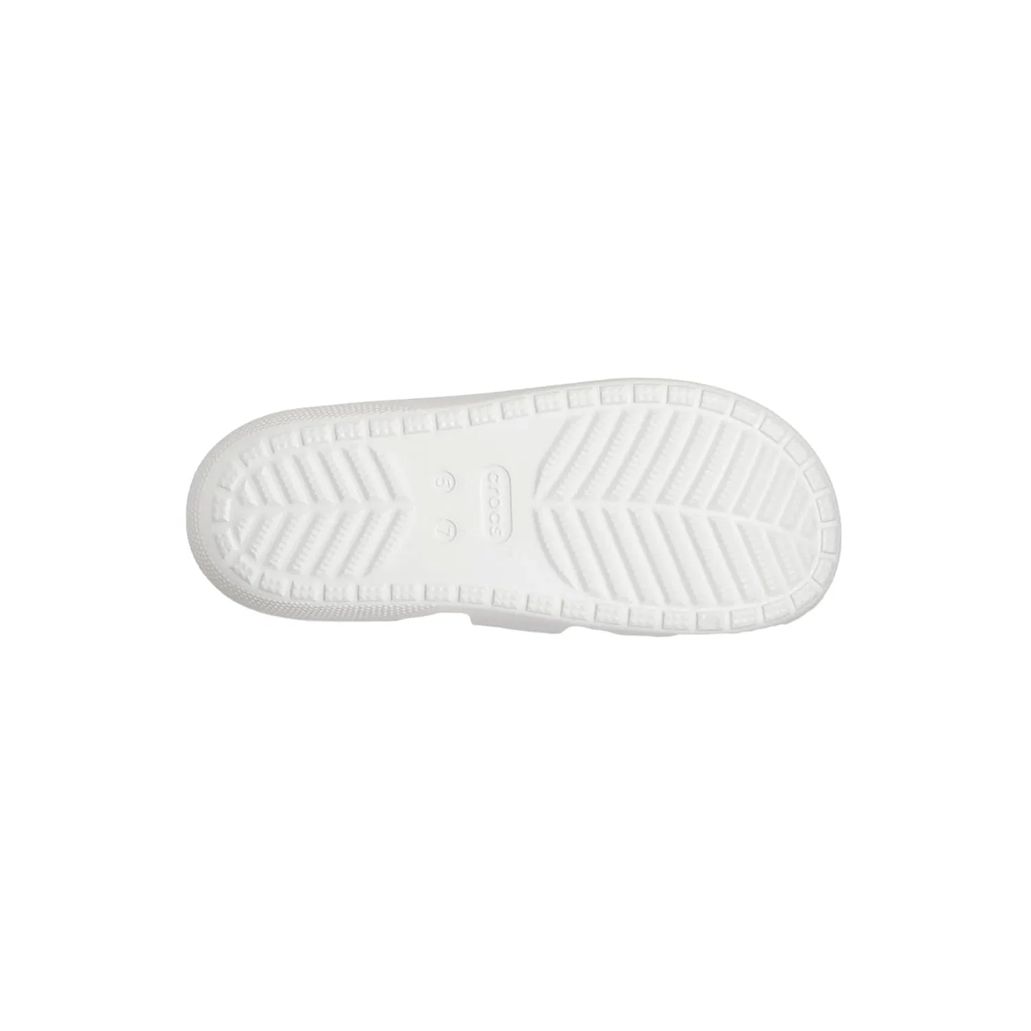 Мужские классические сандалии Crocs V2 белого цвета 209403-100 — фото 4