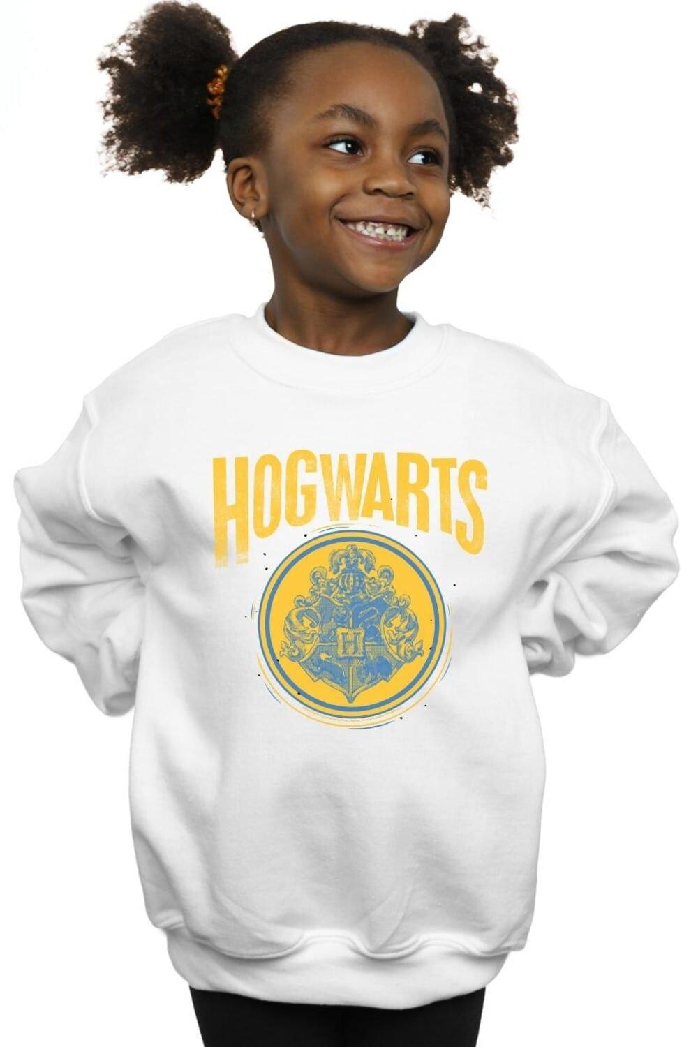 

Толстовка с круглым гербом Хогвартса Harry Potter, белый