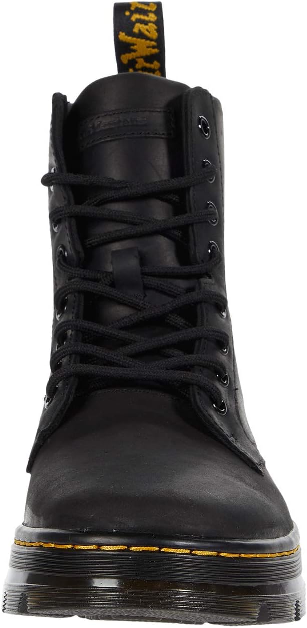 Dr. Martens unisex-adult кожаные ботинки Combs, Black Wyoming — фото 4