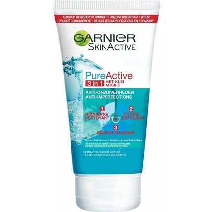 

Skinactive Face Pureactive 3-в-1 - 150 мл - Очищение, Скраб, Маска Garnier