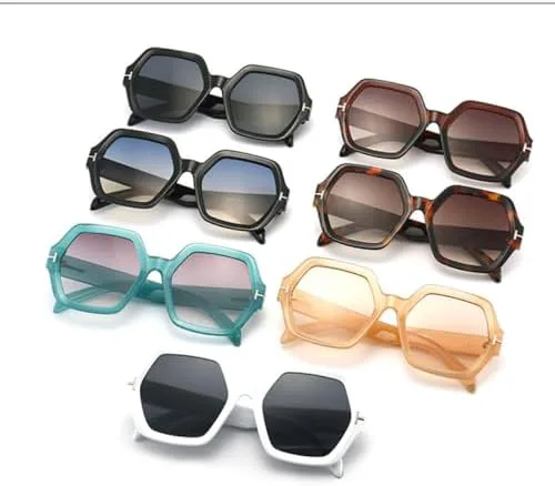 

Модные солнцезащитные очки Polygon для женщин, ретро-очки большого размера, женские солнцезащитные очки, мужские очки с защитой от УФ-излучения UV400 MTZJH, D6