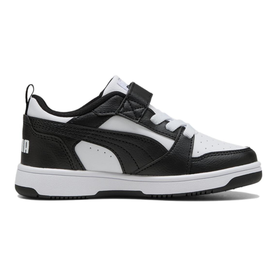 Rebound V6 Детские кроссовки для скейтбординга Детские низкие белые - черные Puma, белый — фото 2