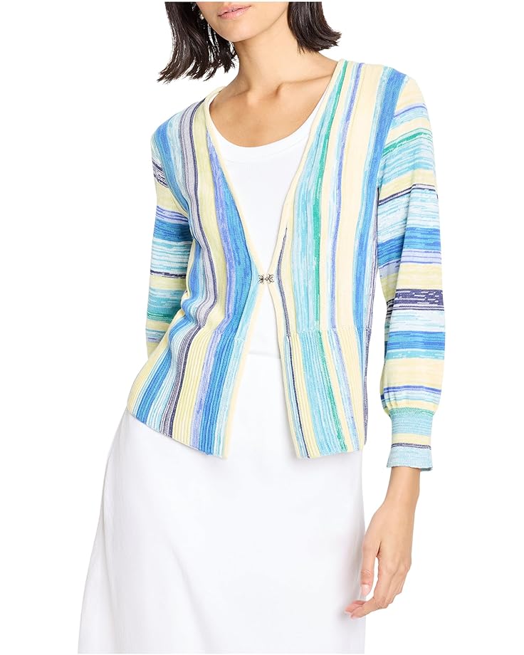 

Свитер NIC+ZOE Coast Crush Cardigan, синий мульти