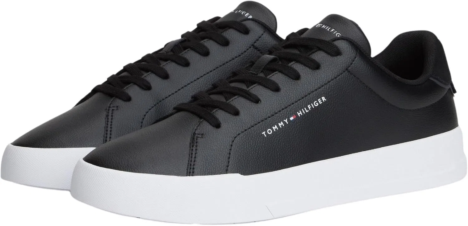 Мужские низкие кроссовки Tommy Hilfiger Court Core Trainers, Black — фото 3