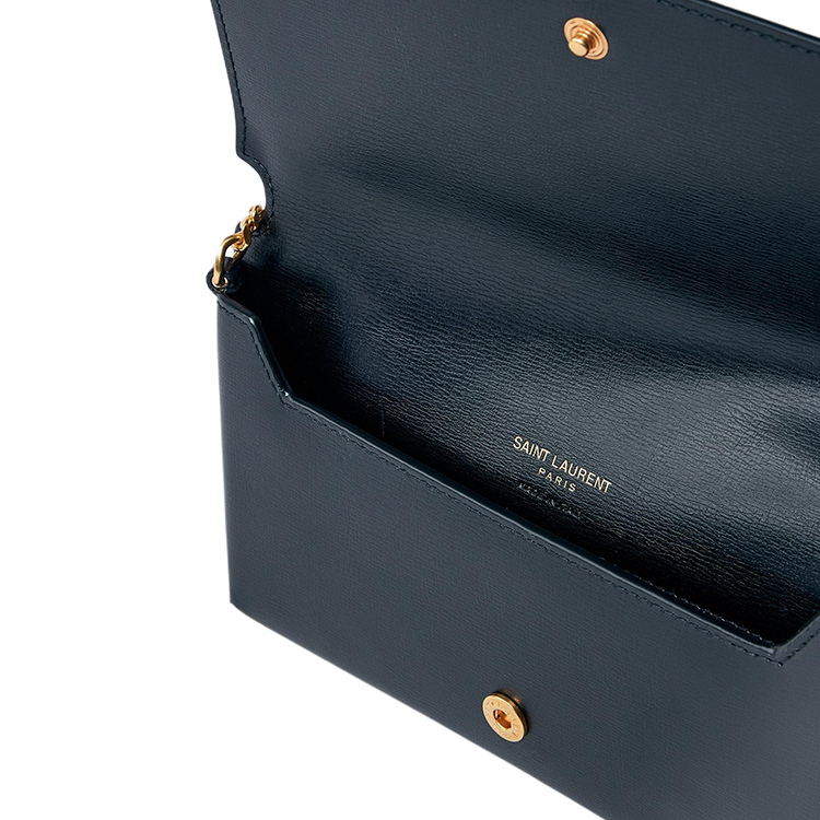 CASSANDRE Кожаная сумка кросс-боди, женская наплечная сумка черная SAINT LAURENT, Box(Set+Box) — фото 4