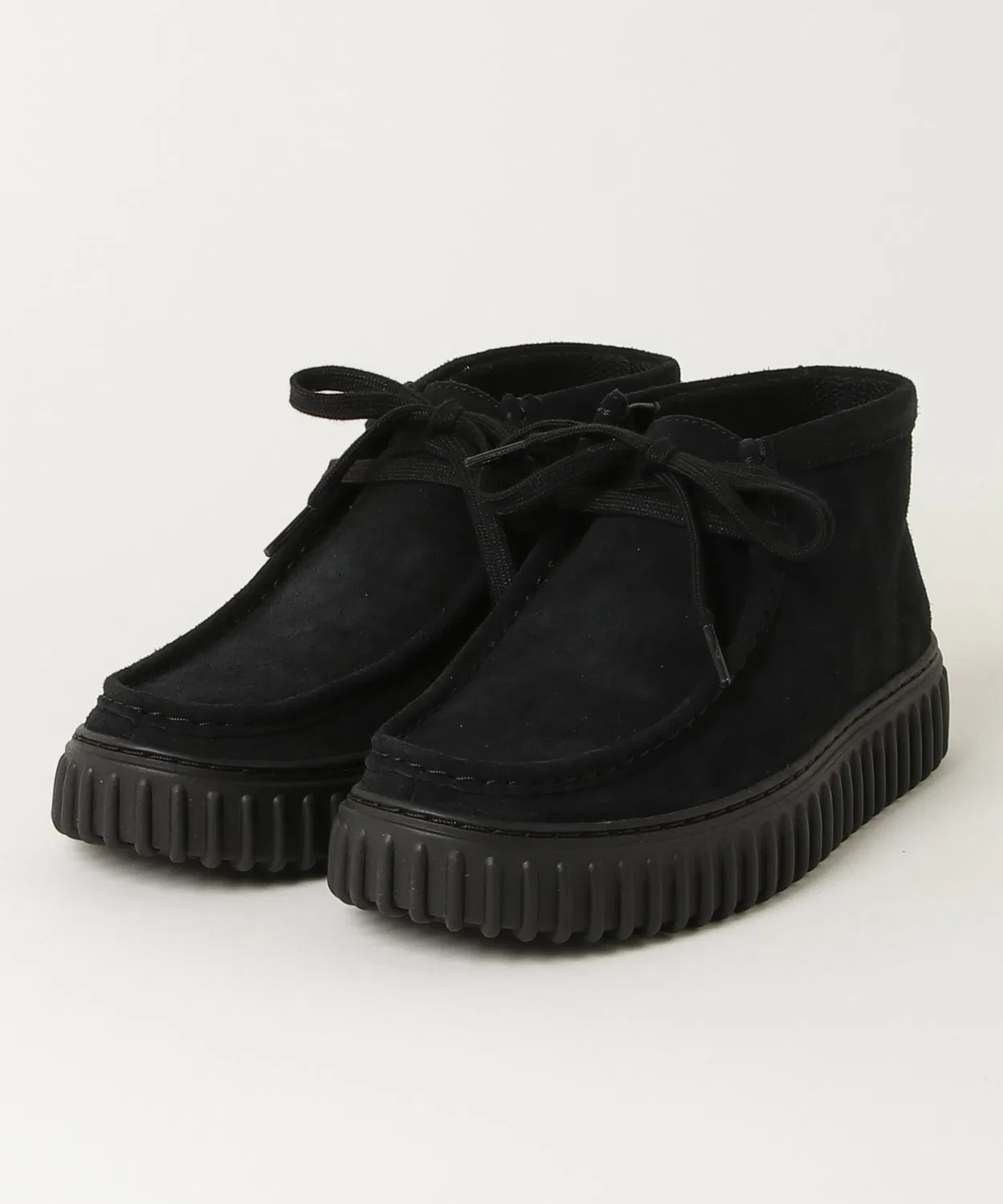 Кроссовки Torhill Hi Clarks из кожи, на шнуровке, черные
