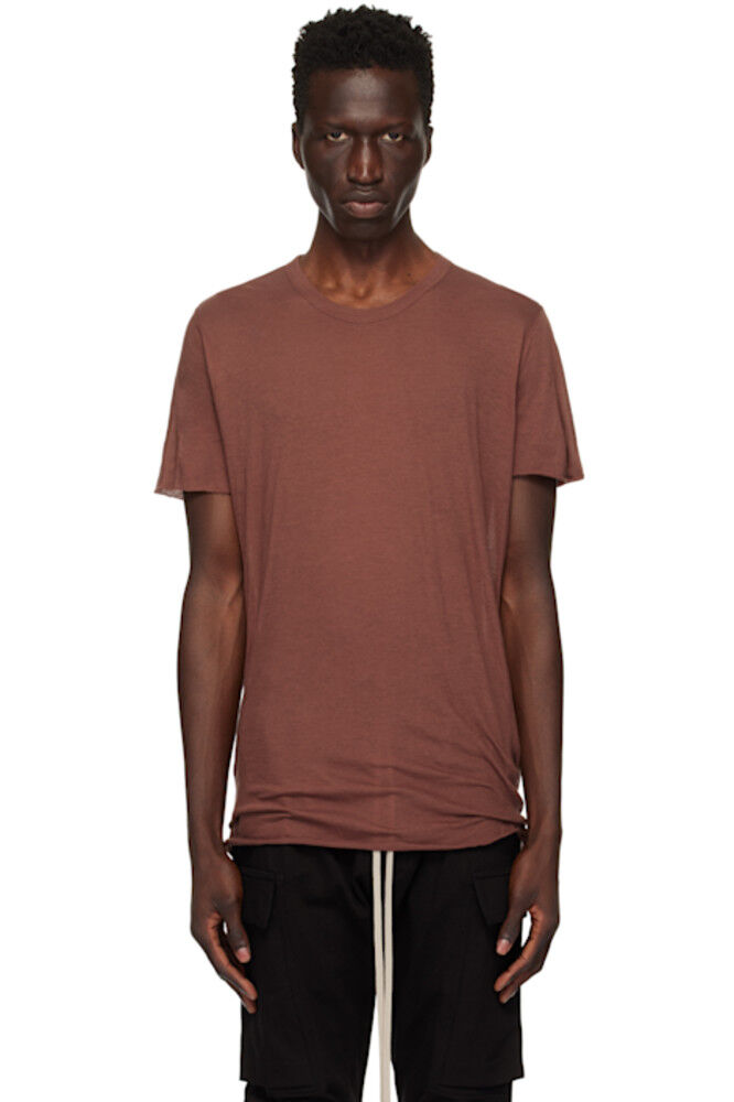 

Коричневая футболка Porterville Basic Rick Owens