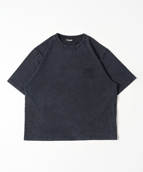 

Футболка винтажная с графическими принтами Kutir, темно-синий