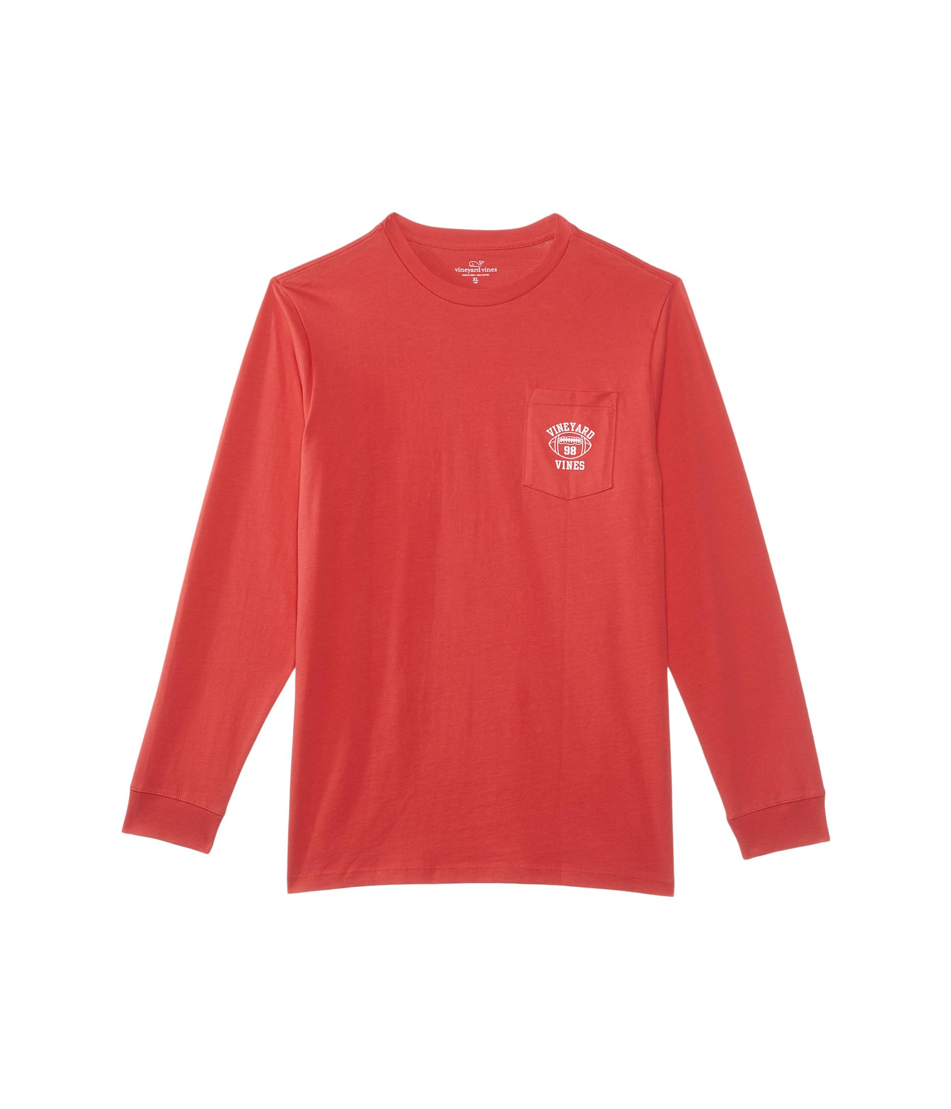 

Футболка Vineyard Vines Vineyard Football Long Sleeve Tee, Crab Shell