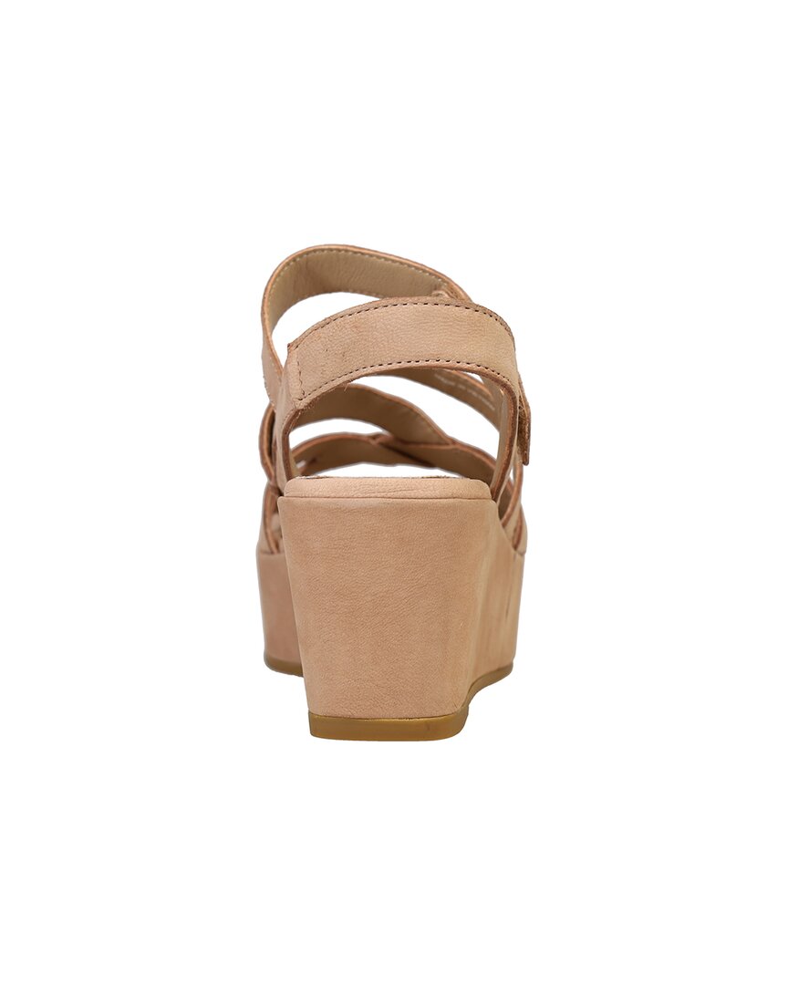 EILEEN FISHER Mazy кожаные босоножки на платформе, бежевый — фото 3
