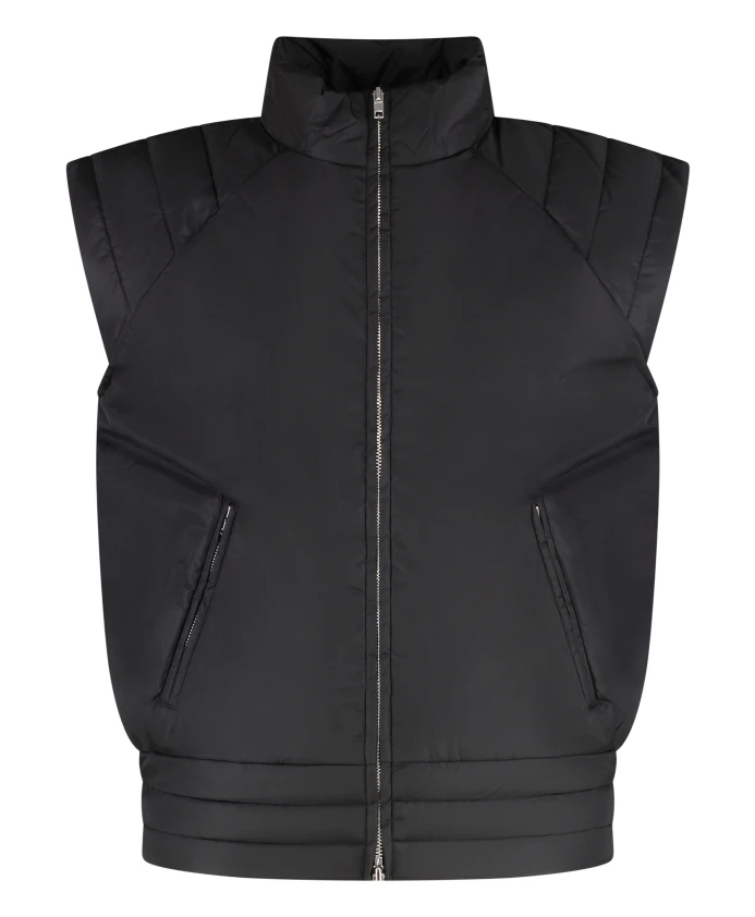 

Нейлоновый жилет с боковыми карманами на молнии. Random Identities, черный