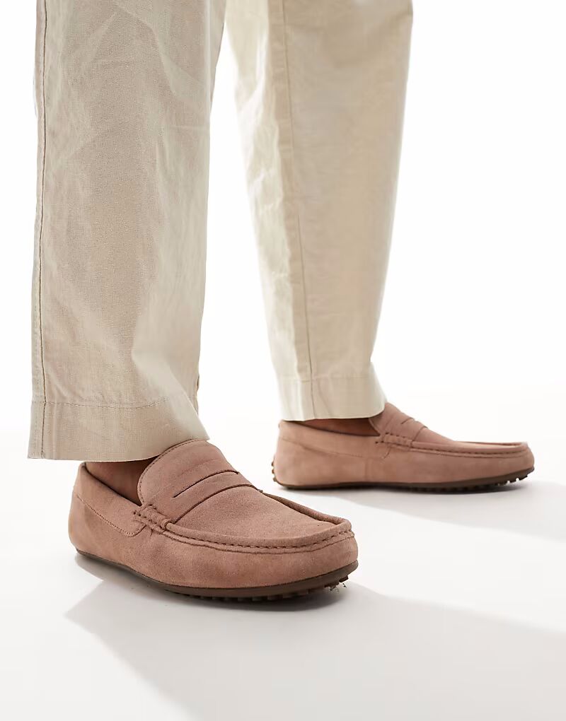 

Драйверы ASOS DESIGN из розовой замши