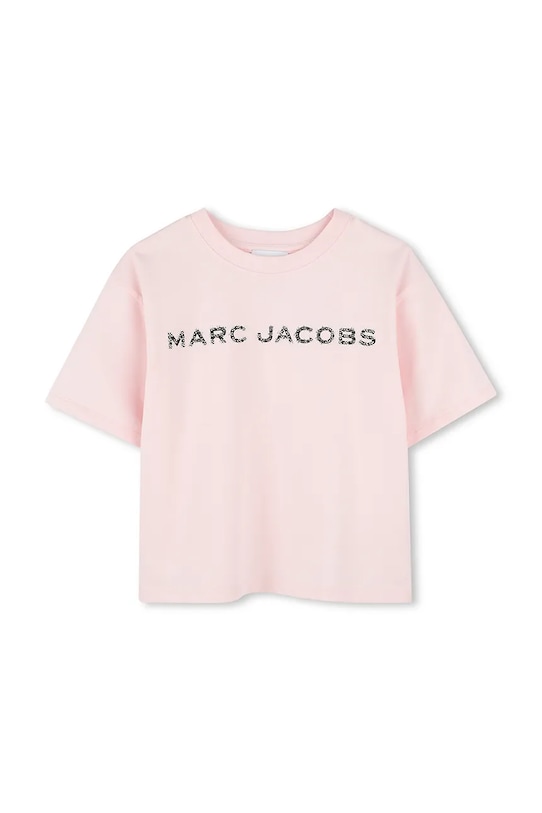 

Детская хлопковая футболка Marc Jacobs, розовый