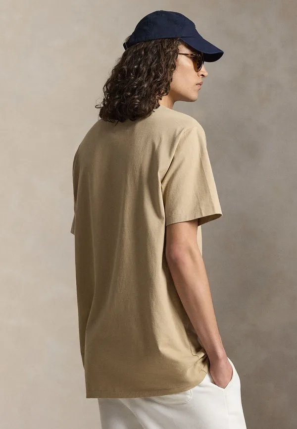 Футболка с логотипом, базовая футболка Polo Ralph Lauren Big & Tall, Vintage Khaki — фото 3
