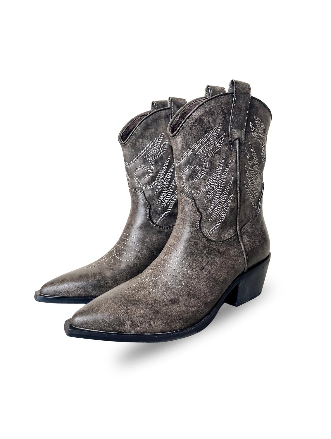 Женские сапоги Zahara Western Boots серого цвета SHU SHOP — фото 2