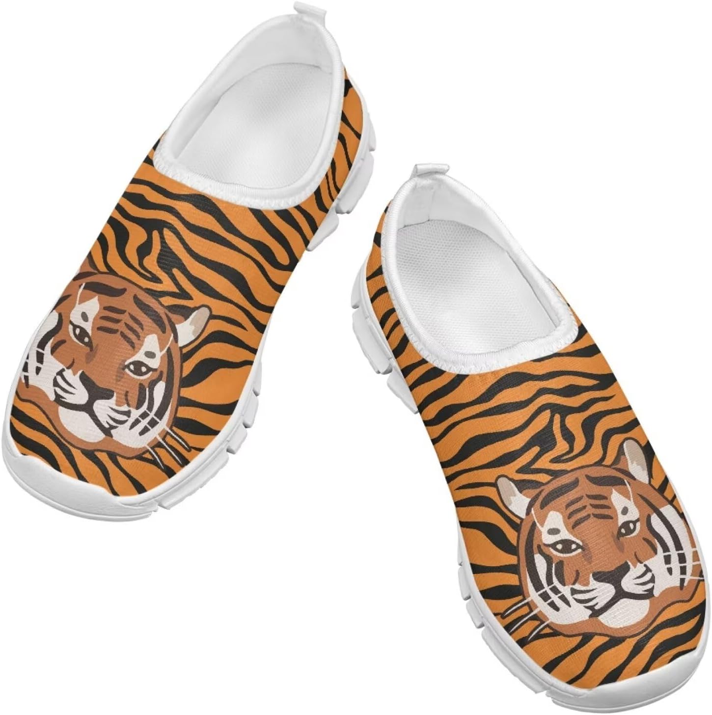 

Детские слипоны, стильная обувь для мальчиков, удобные кроссовки для спортзала и тенниса Cugasmaru, Tiger Animal Print