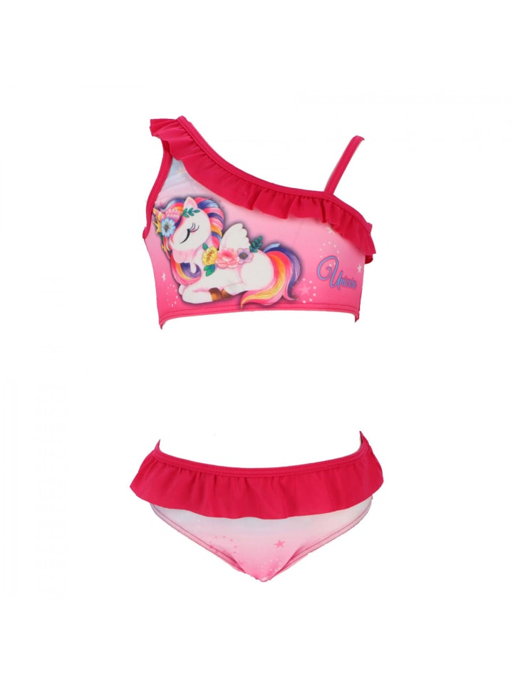 

Купальник Unicorn Einhorn Mädchen Badeanzug Magischer Bikini für den Pool oder am Strand, розовый