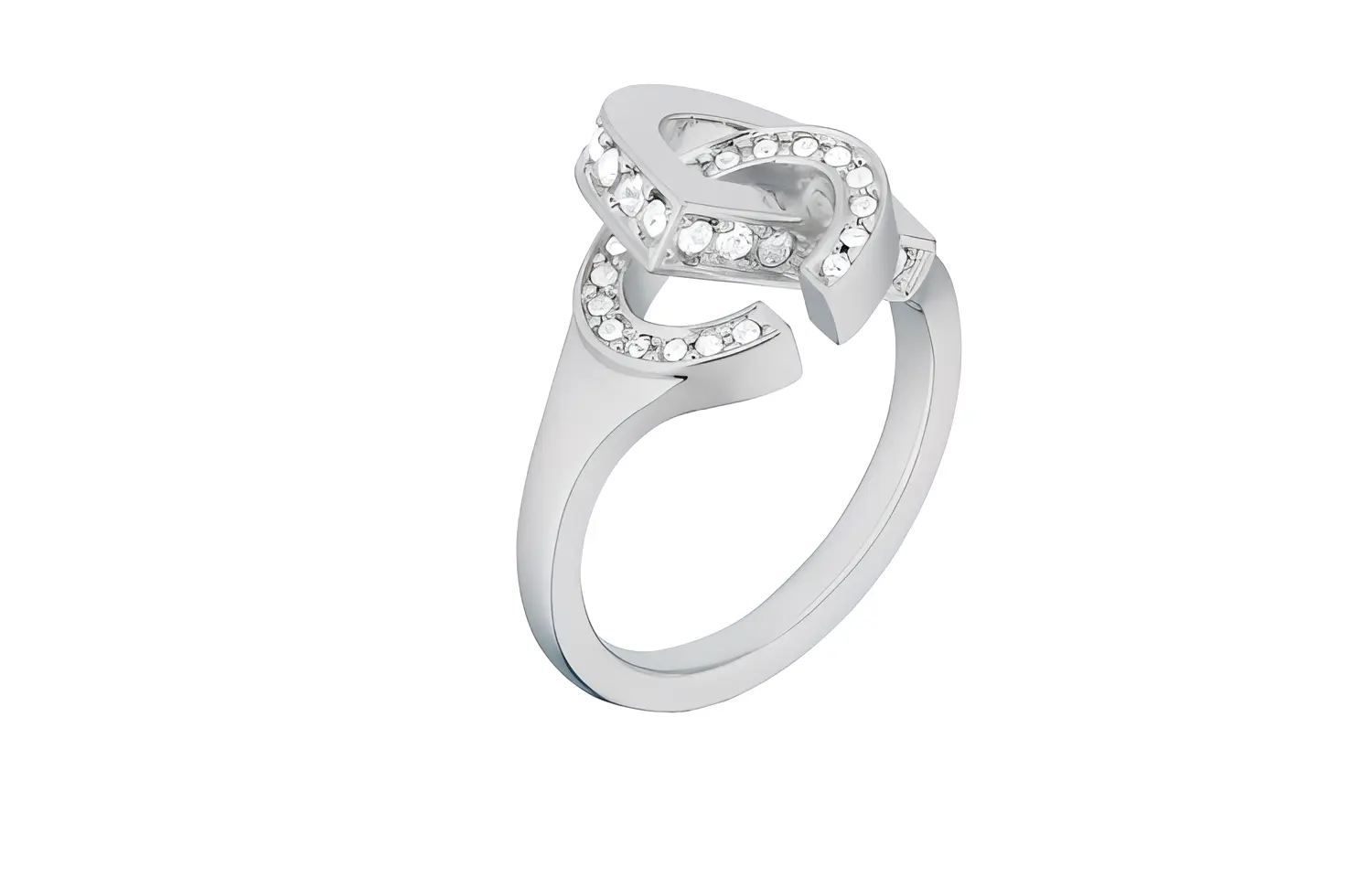 

DIOR Металлические, хрустальные кольца Women's Silver